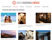 Tablet Screenshot of hotelboutiquemexico.com